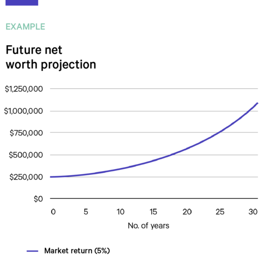 Future net worth projection