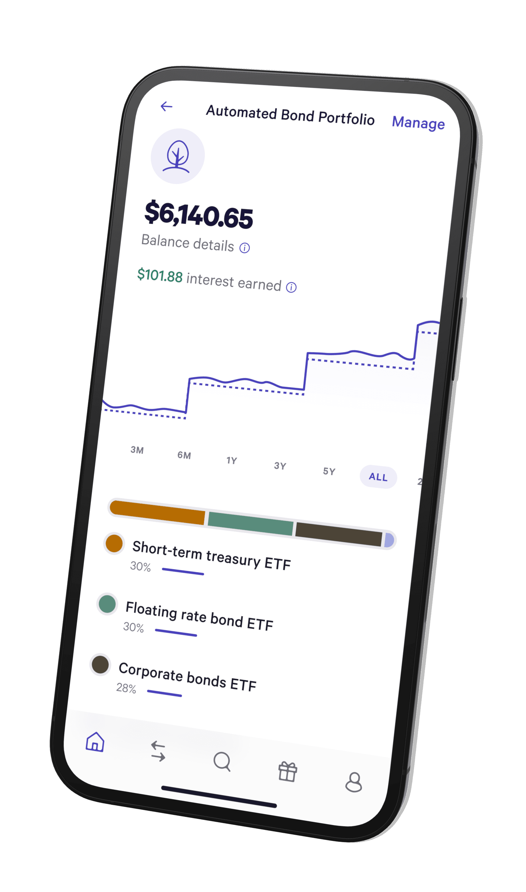 automated bond portfolio mobile app