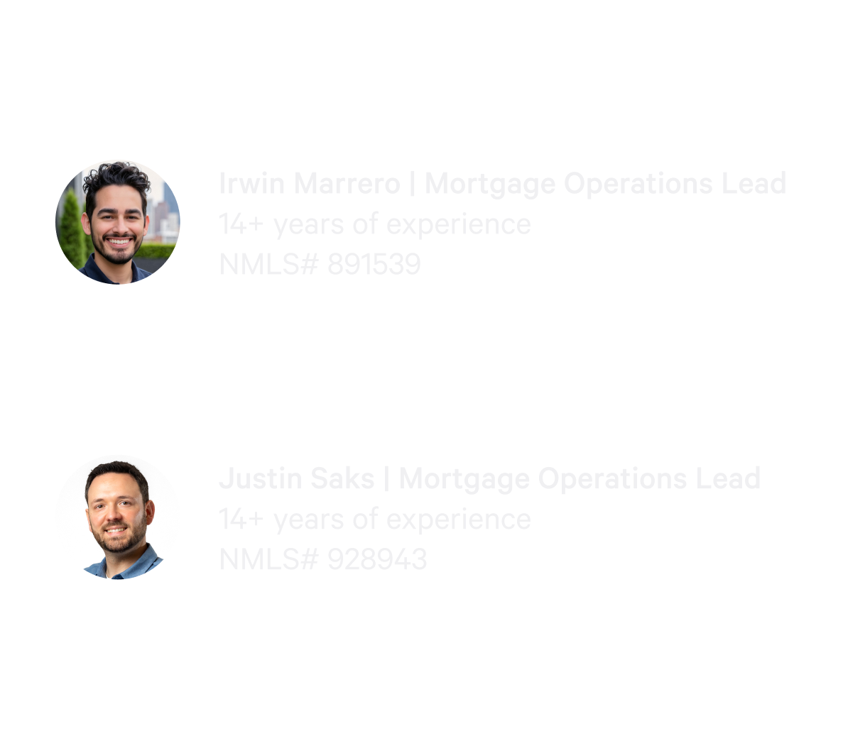 Our team of experienced loan officers